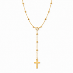 Alessia Lariat Cross Necklace