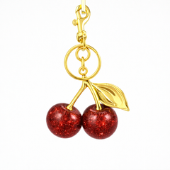 Red Cherry Bag Charm - EVRYJEWELS