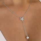 Pearly Sea Lariat Necklace - EVRYJEWELS
