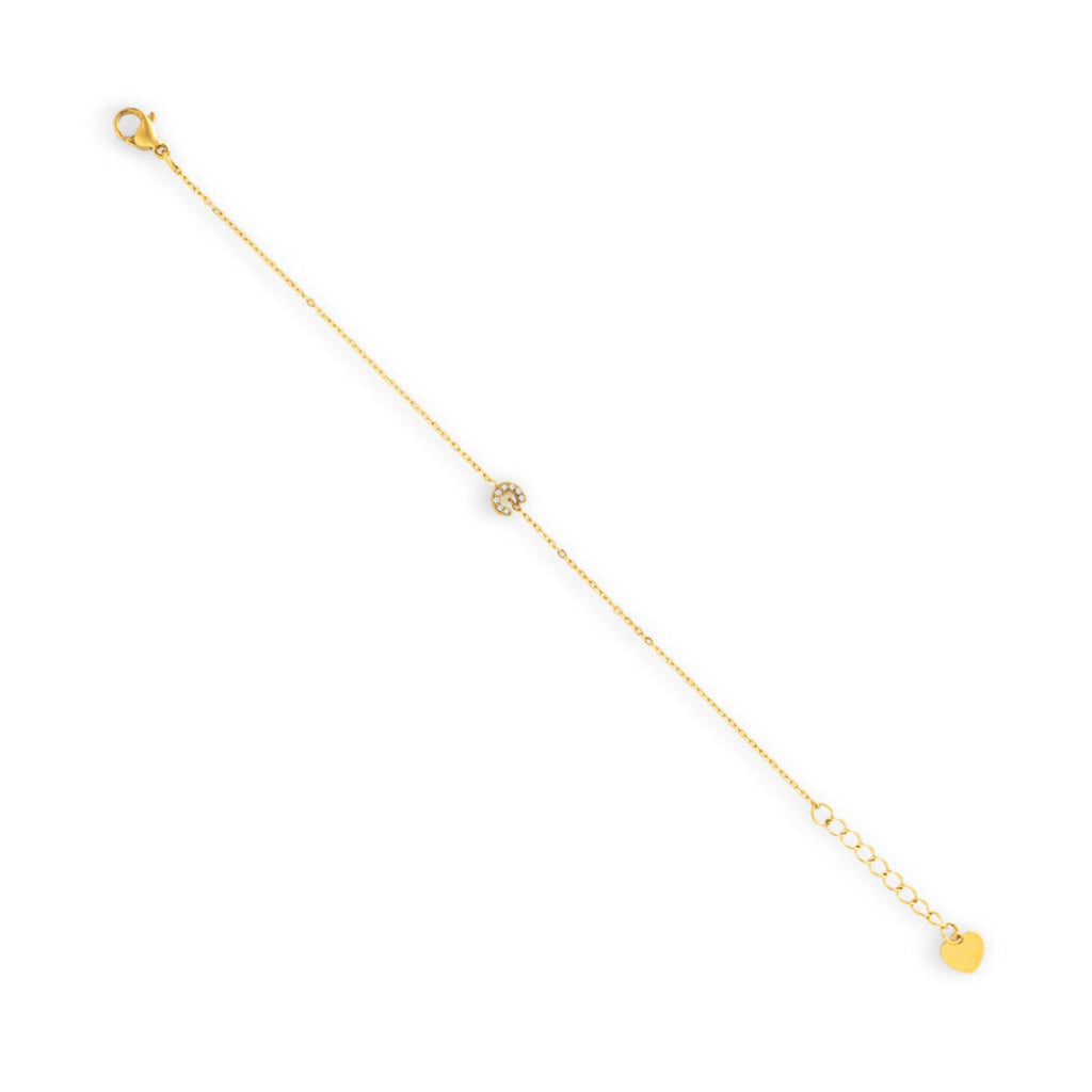 Initial Crystal Bracelet