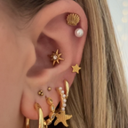 Hey Darling Pearl 3-Piece Flat Back Earrings Set