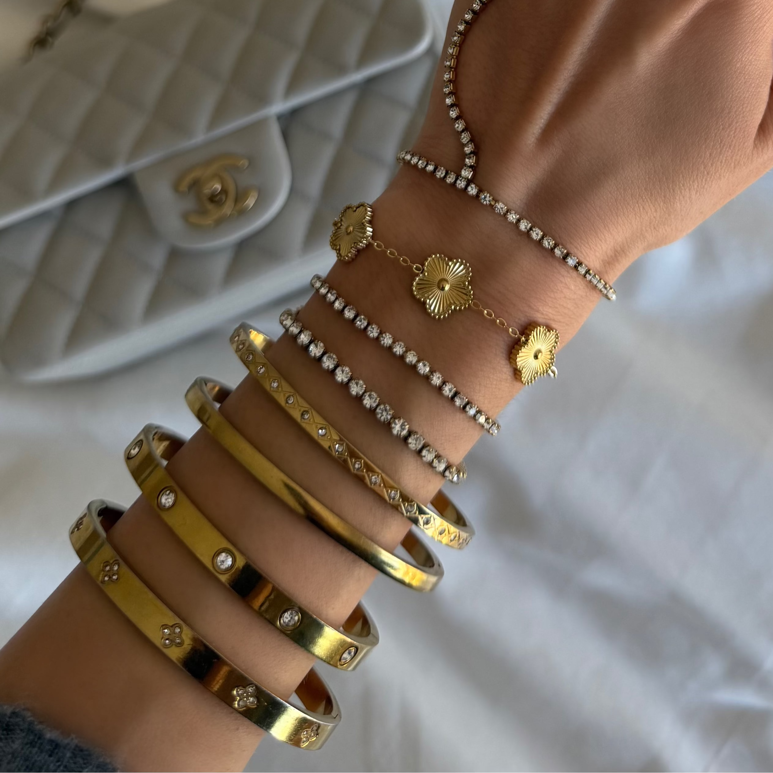 Champagne Tennis Bracelet