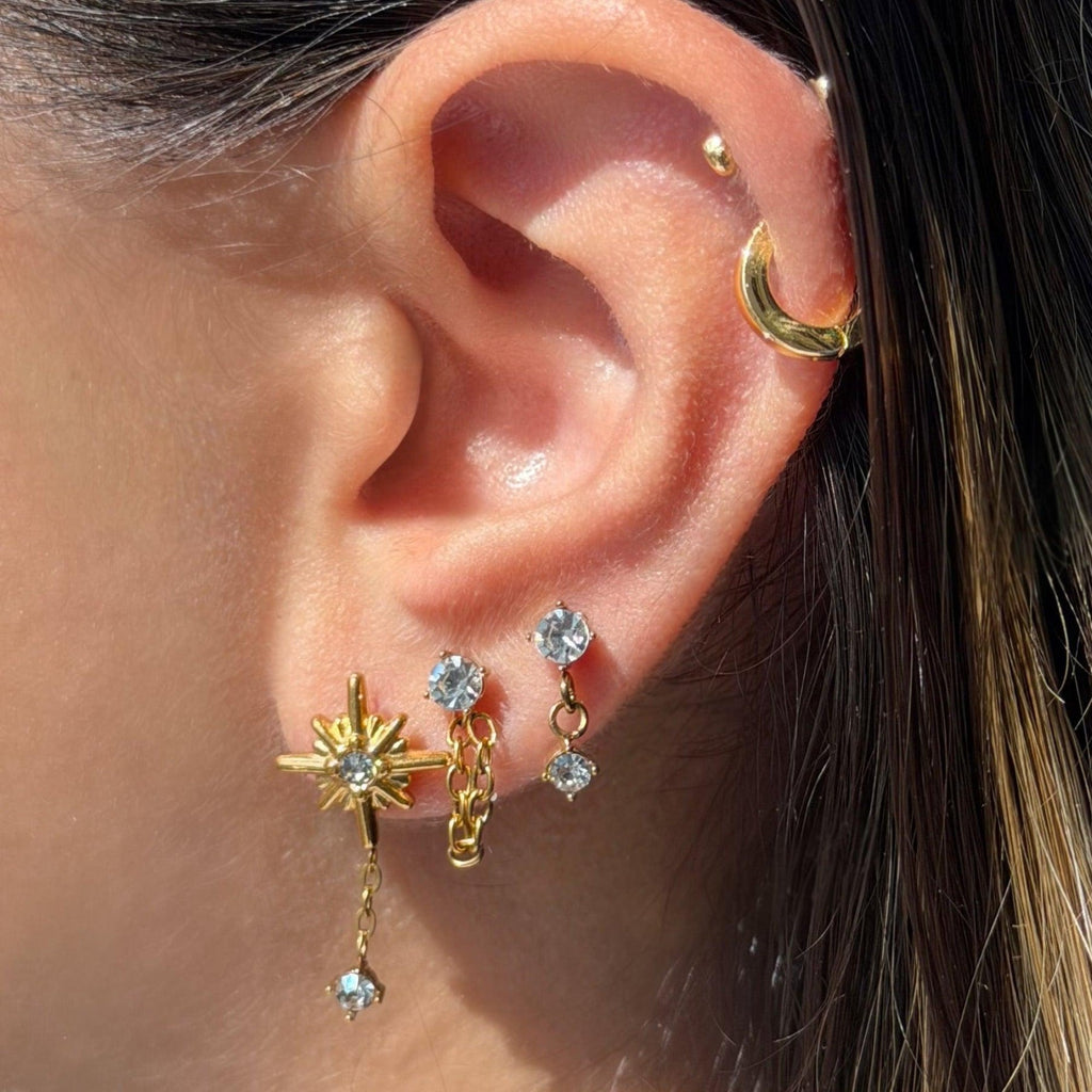 Flat Back Earrings Set Collection