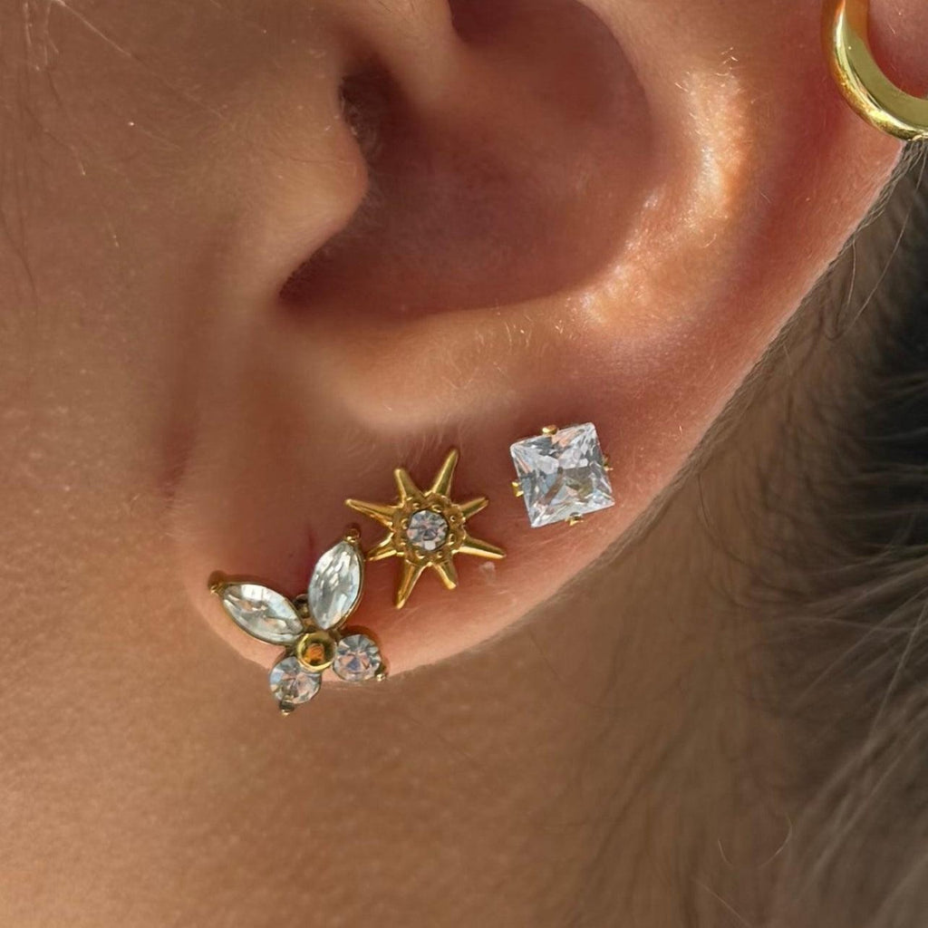 Flat Back Earrings Set Collection