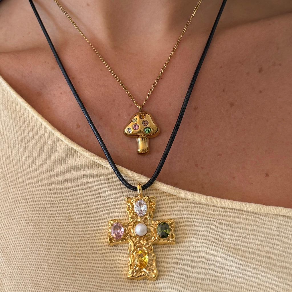 Fairy Mushroom Necklace