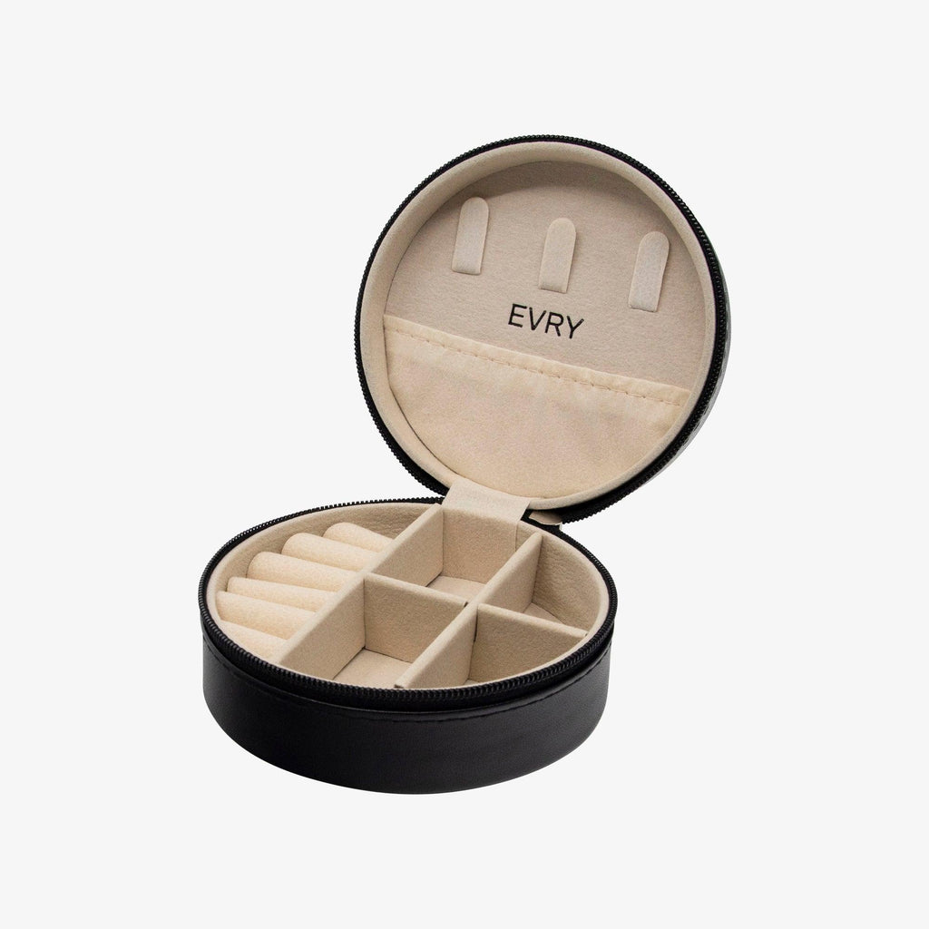 Mini Round Travel Jewelry Case - EVRYJEWELS