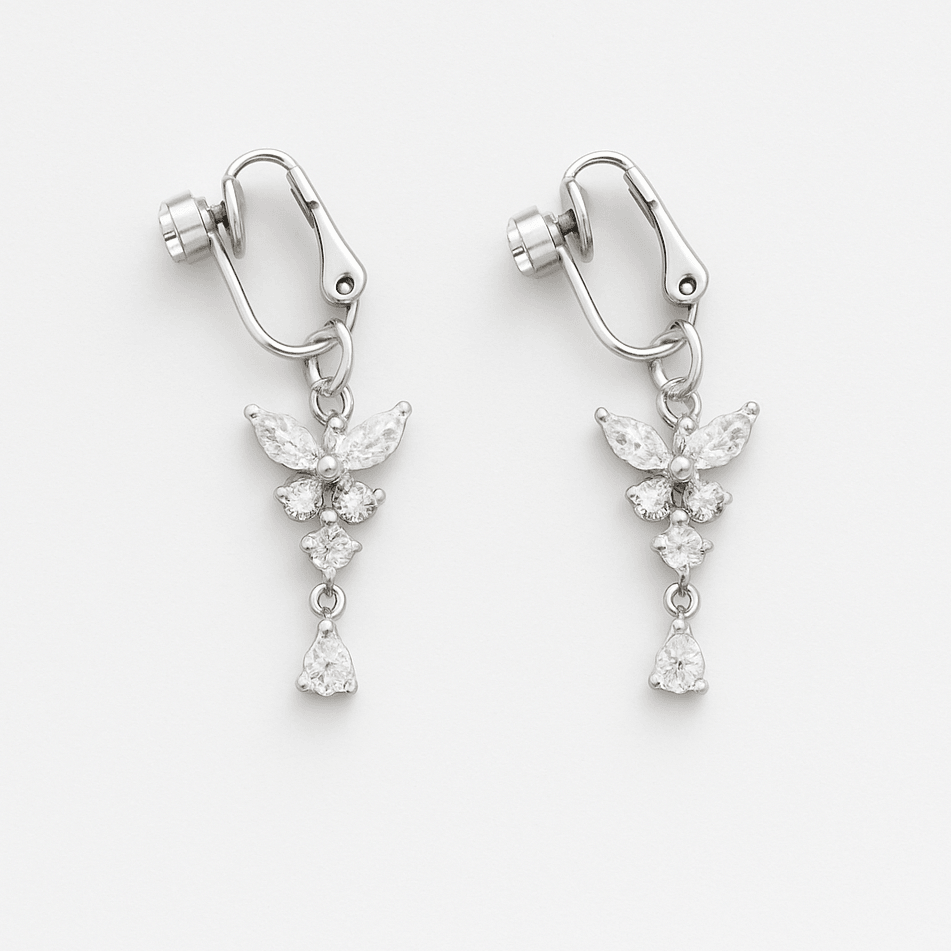 Butterfly Kiss Clip-On Earrings - EVRYJEWELS