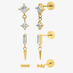 Flat Back Earrings Set Collection - EVRYJEWELS