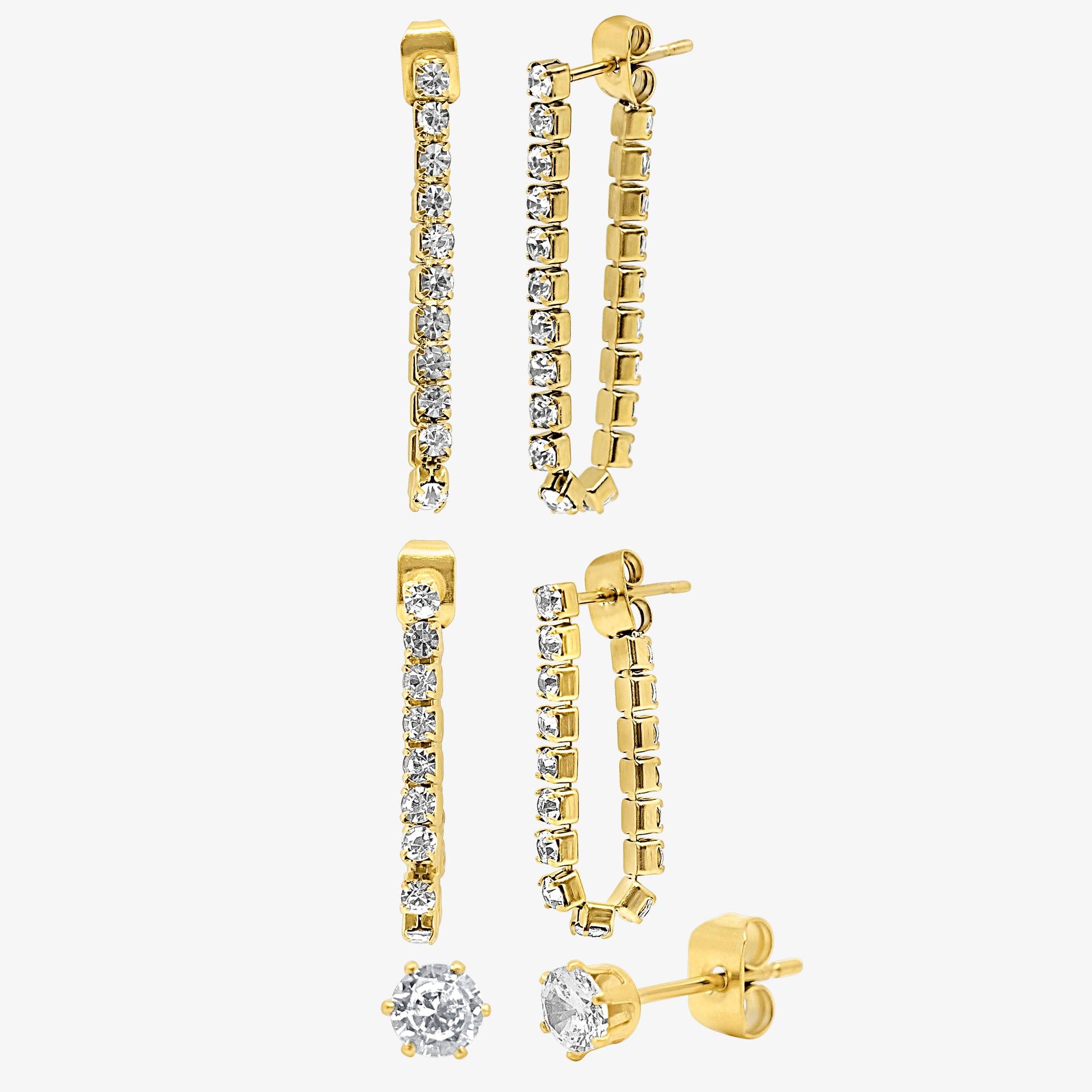 Drop the Link 3 Piece Earring Set