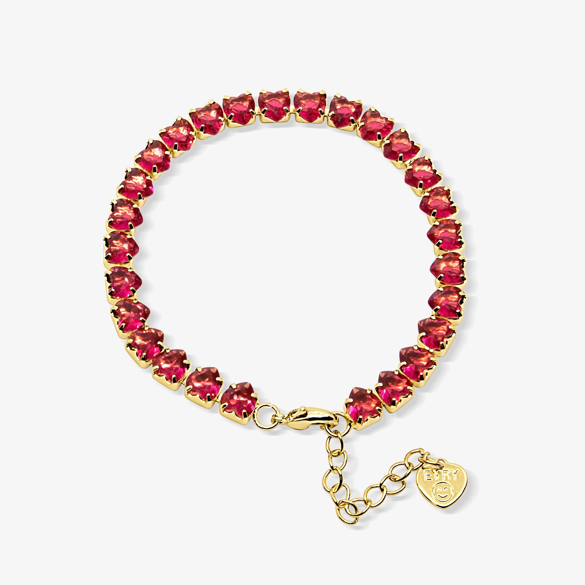 Fergie Heart Tennis Bracelet